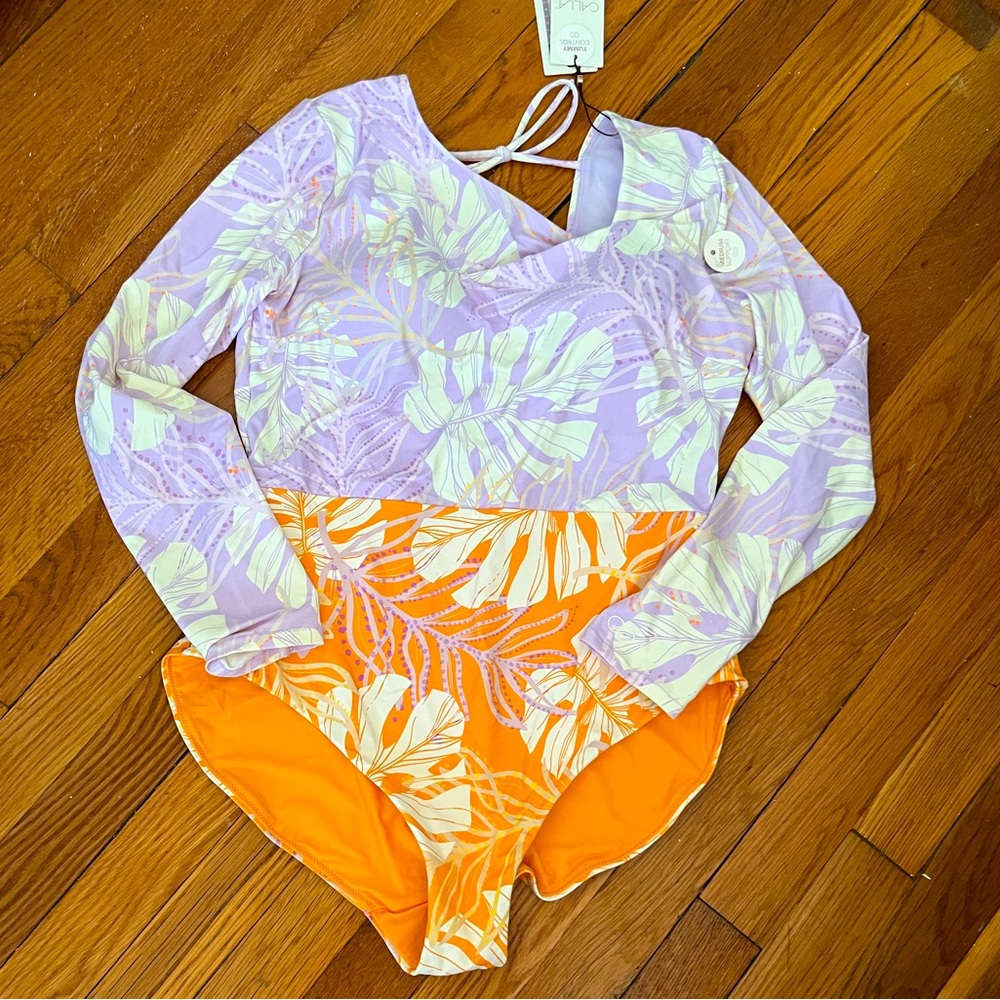 Calia long sleeve bathing suit swimsuit one piece